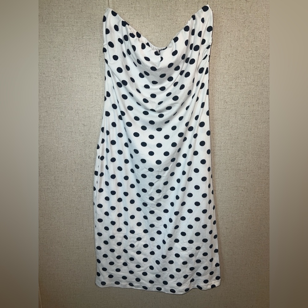 Absolutely Navy Polka Dot Dress